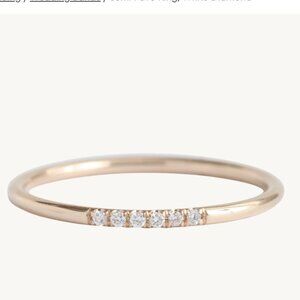 CATBIRD RING -SEMI PAVE DIAMOND - SIZE 5